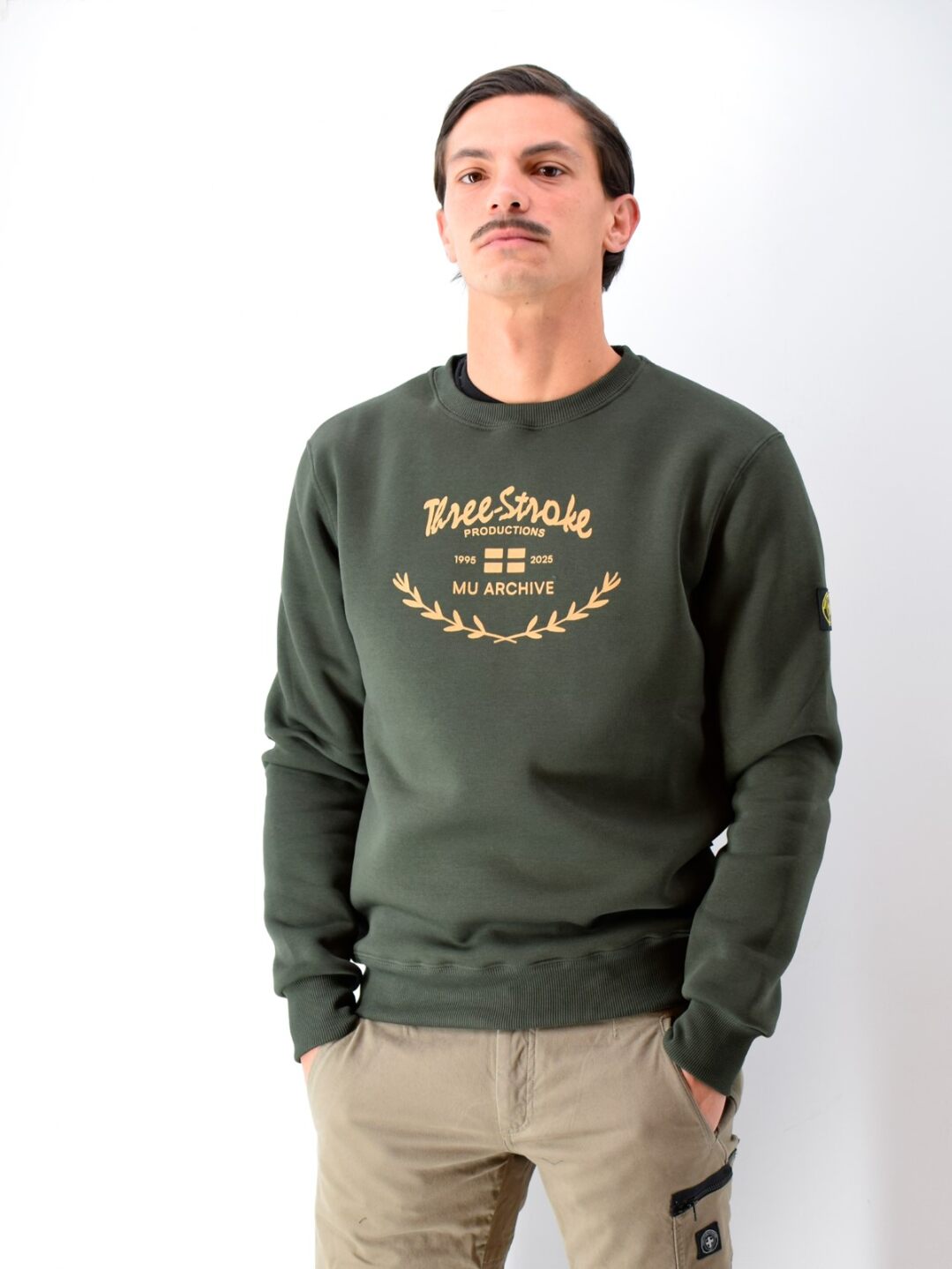 Felpa celebration verde militare