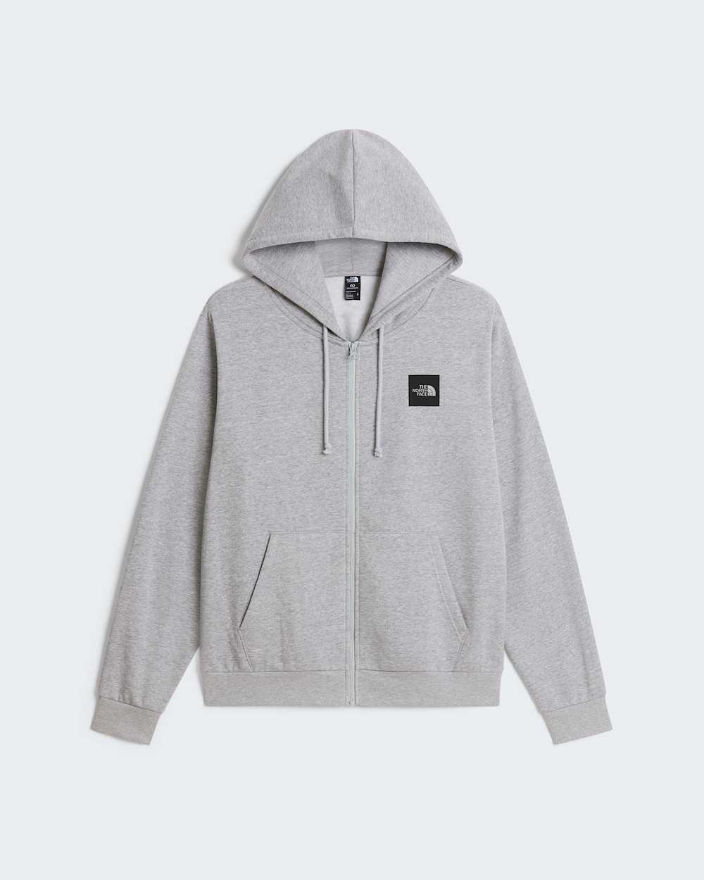 Felpa full zip box half dome grigia