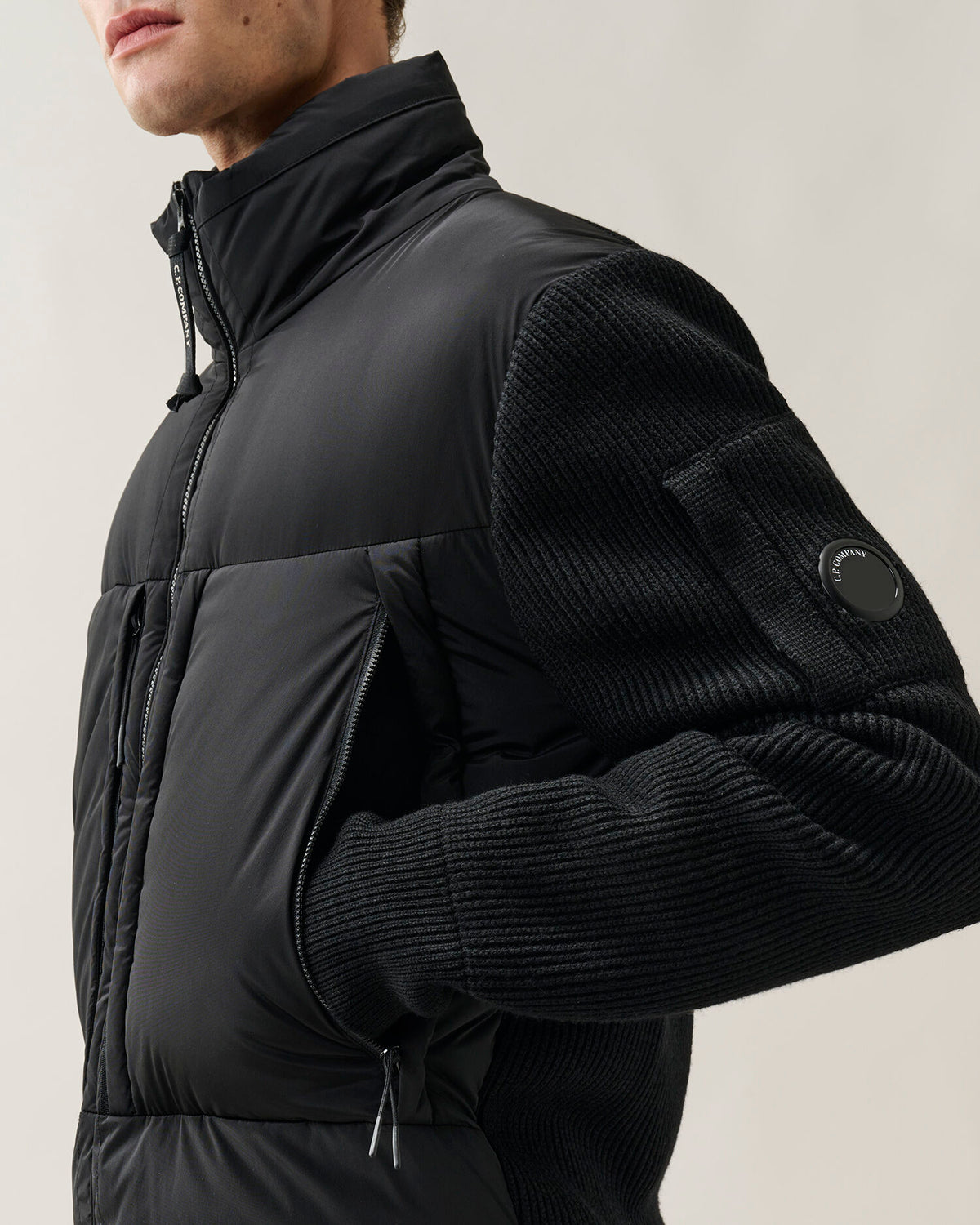 Knitwear jacket merino wool extrafine nero