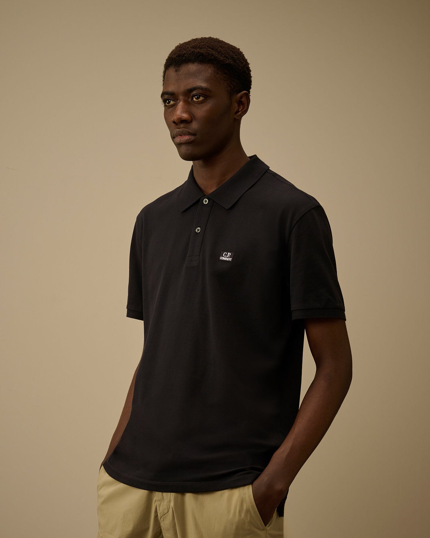 Stertch Piquet polo shirt blu navy