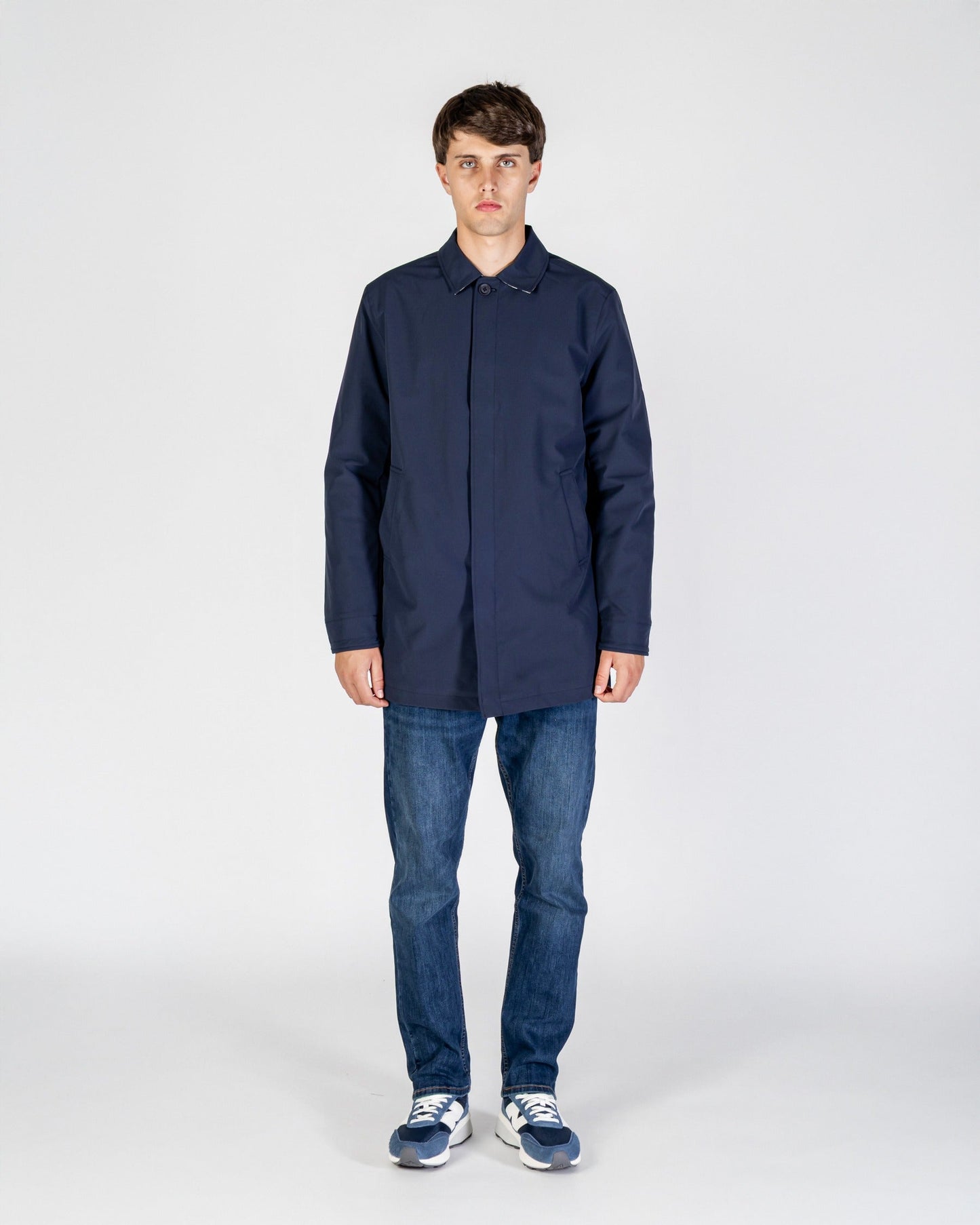Softshell Trench blu navy