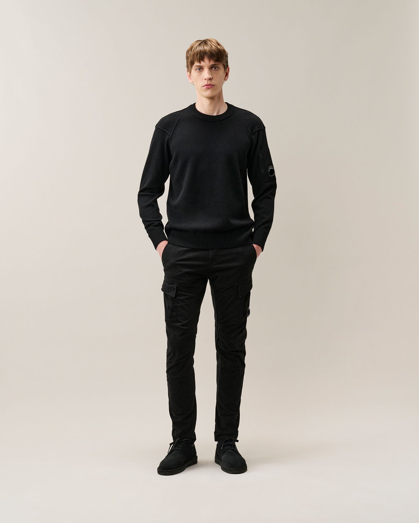 Lambswool GRS crew neck nero