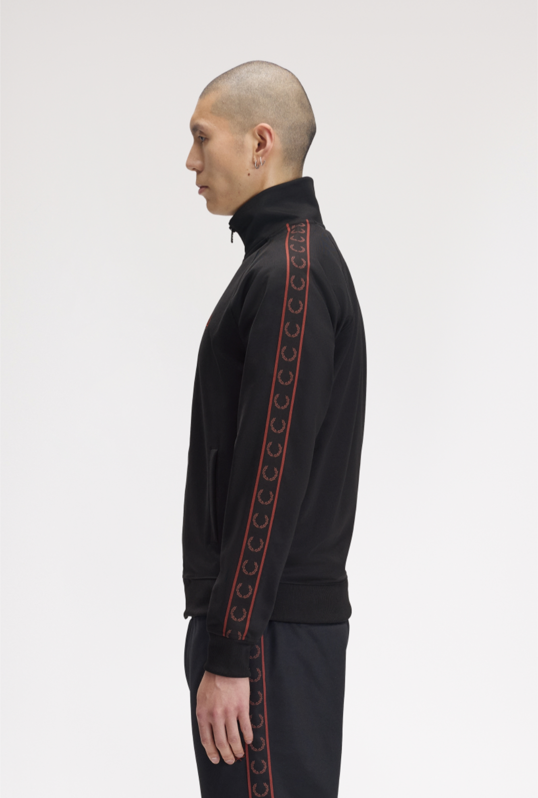 Contrast track Jacket nera