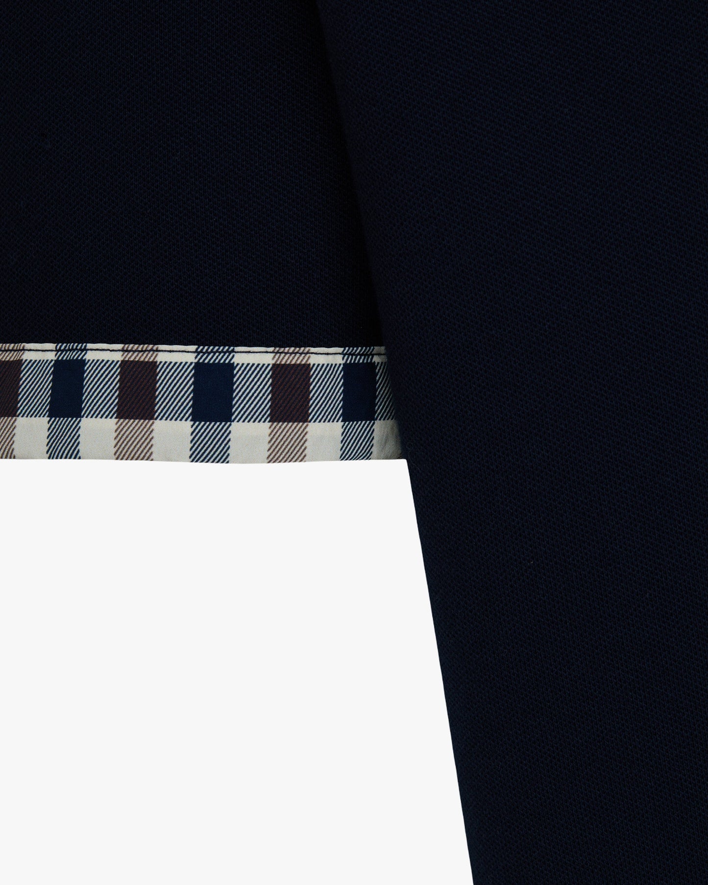 Stretch sleeves polo navy