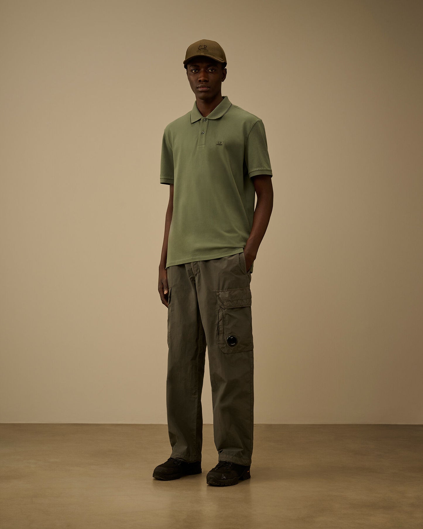 Polo sleeve Stretch piquet verde salvia