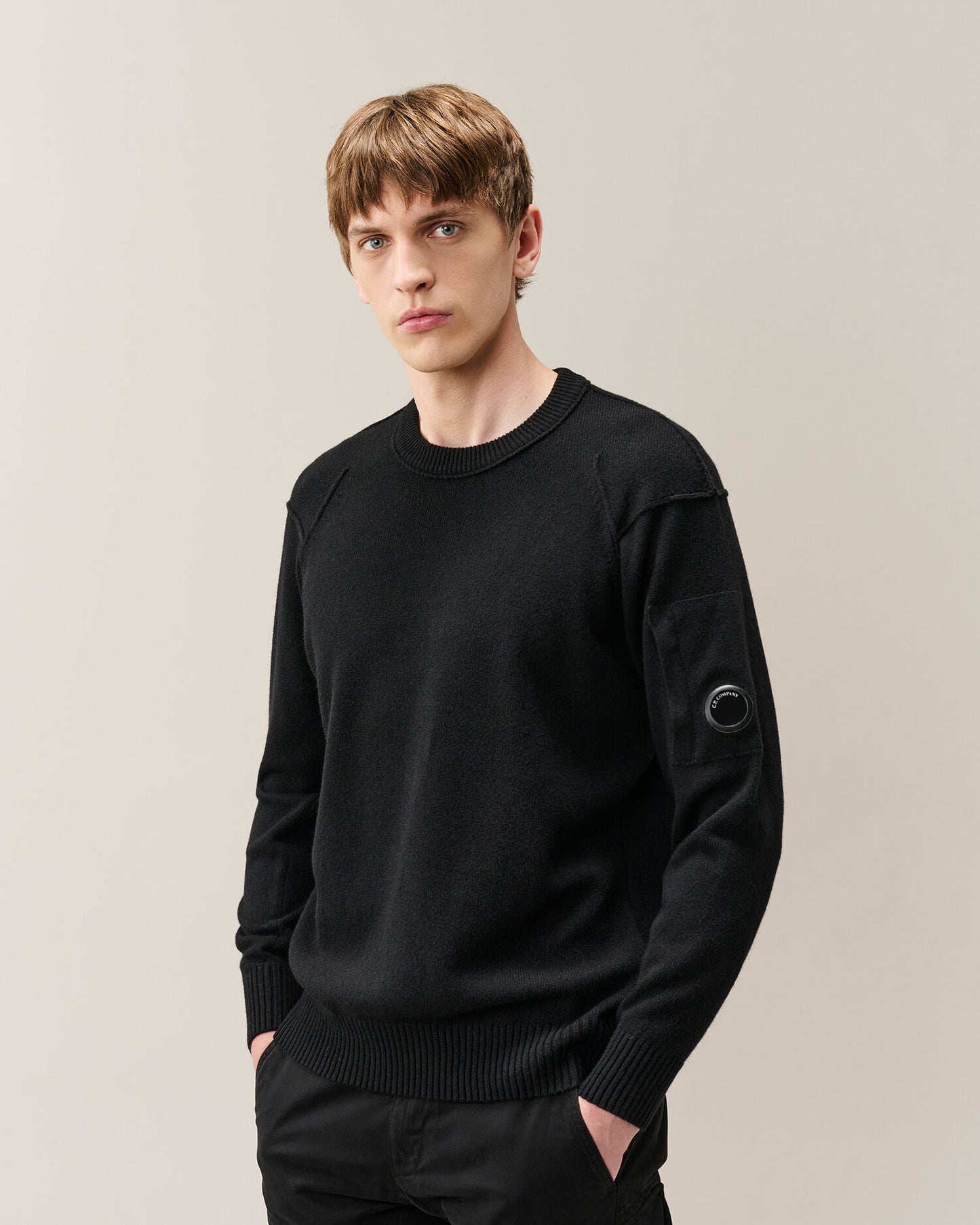 Lambswool GRS crew neck nero