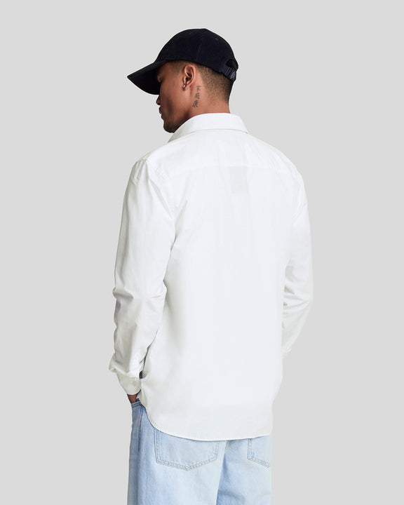 Camicia cotone popelin bianca