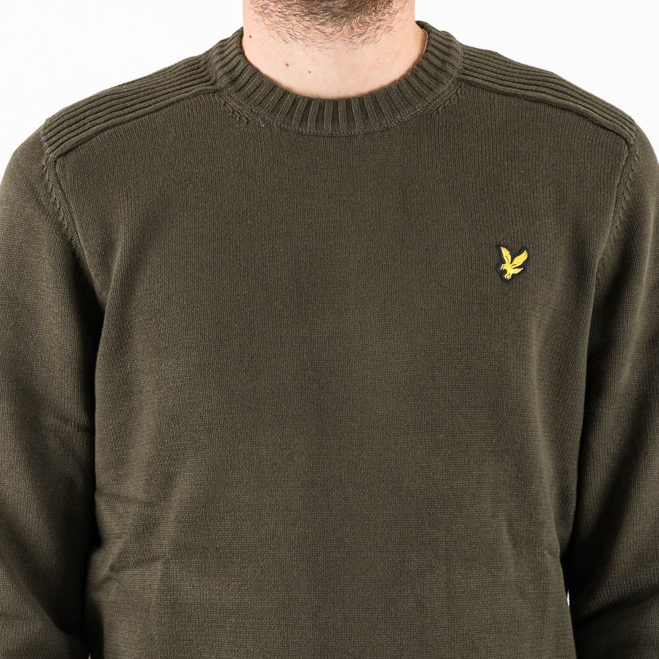 Maglione Shoulder detail jumper verde militare