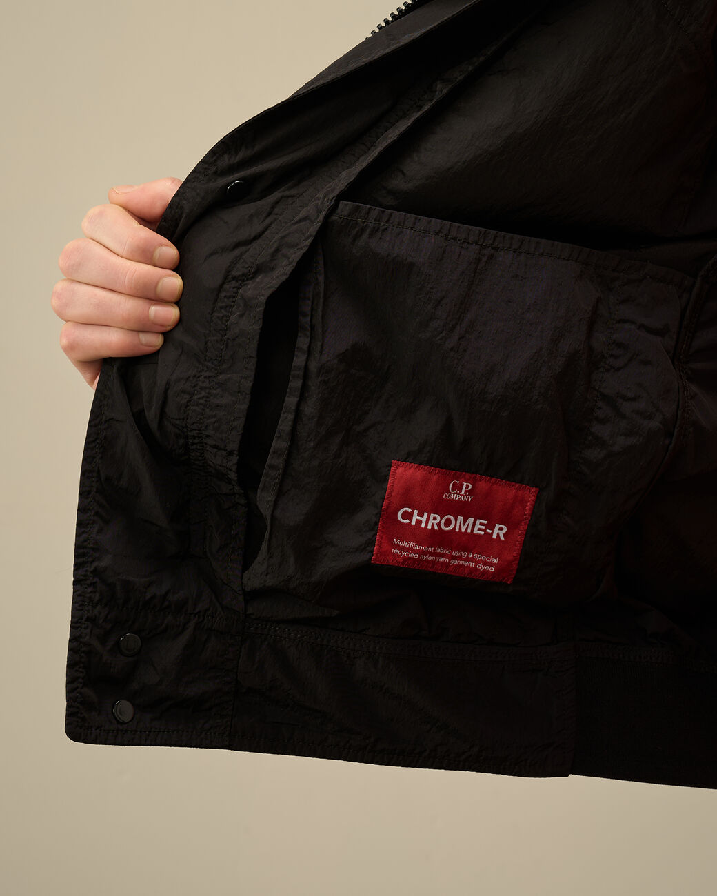 Chrome-R Hooded Lens jacket blu navy