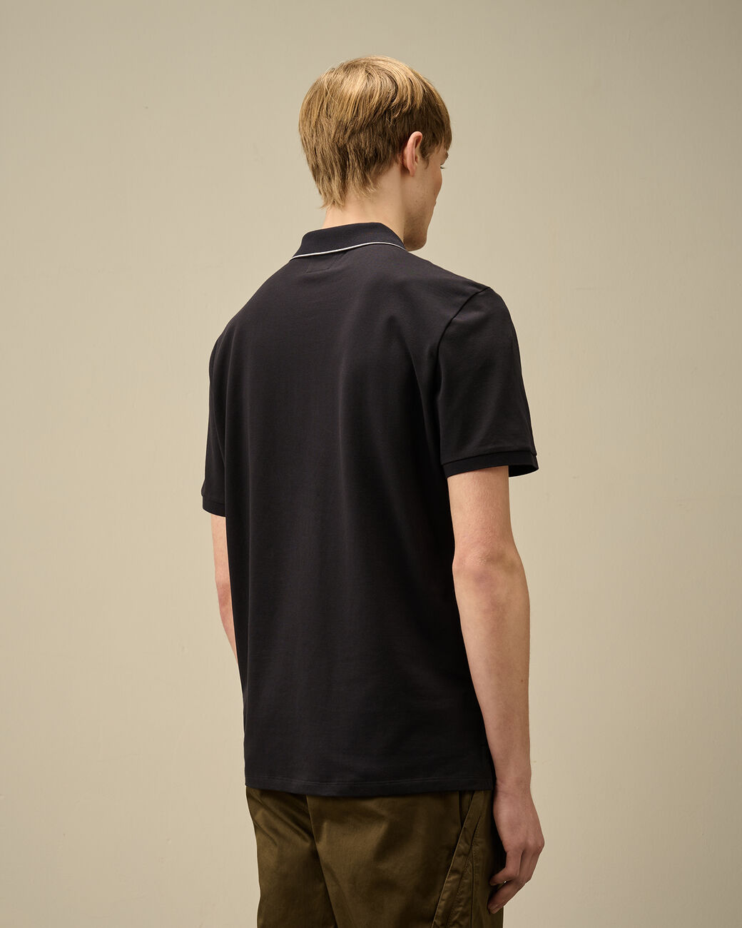 Polo sleeve Stretch piquet Total eclypse