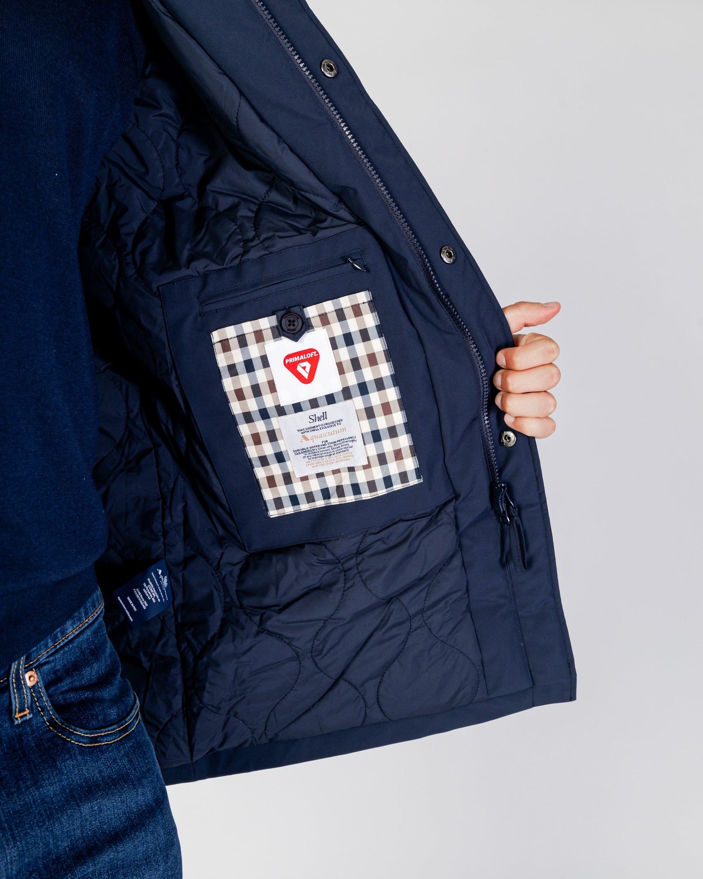 Softshell Trench blu navy