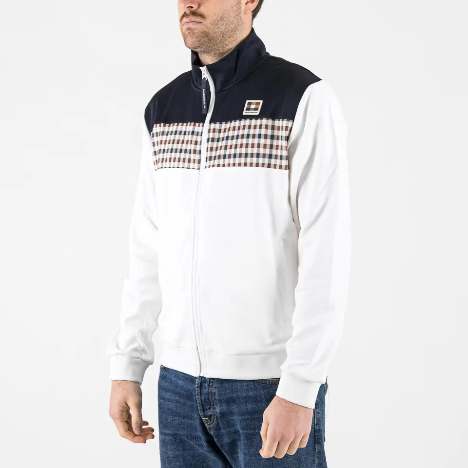 Stripes track top navy