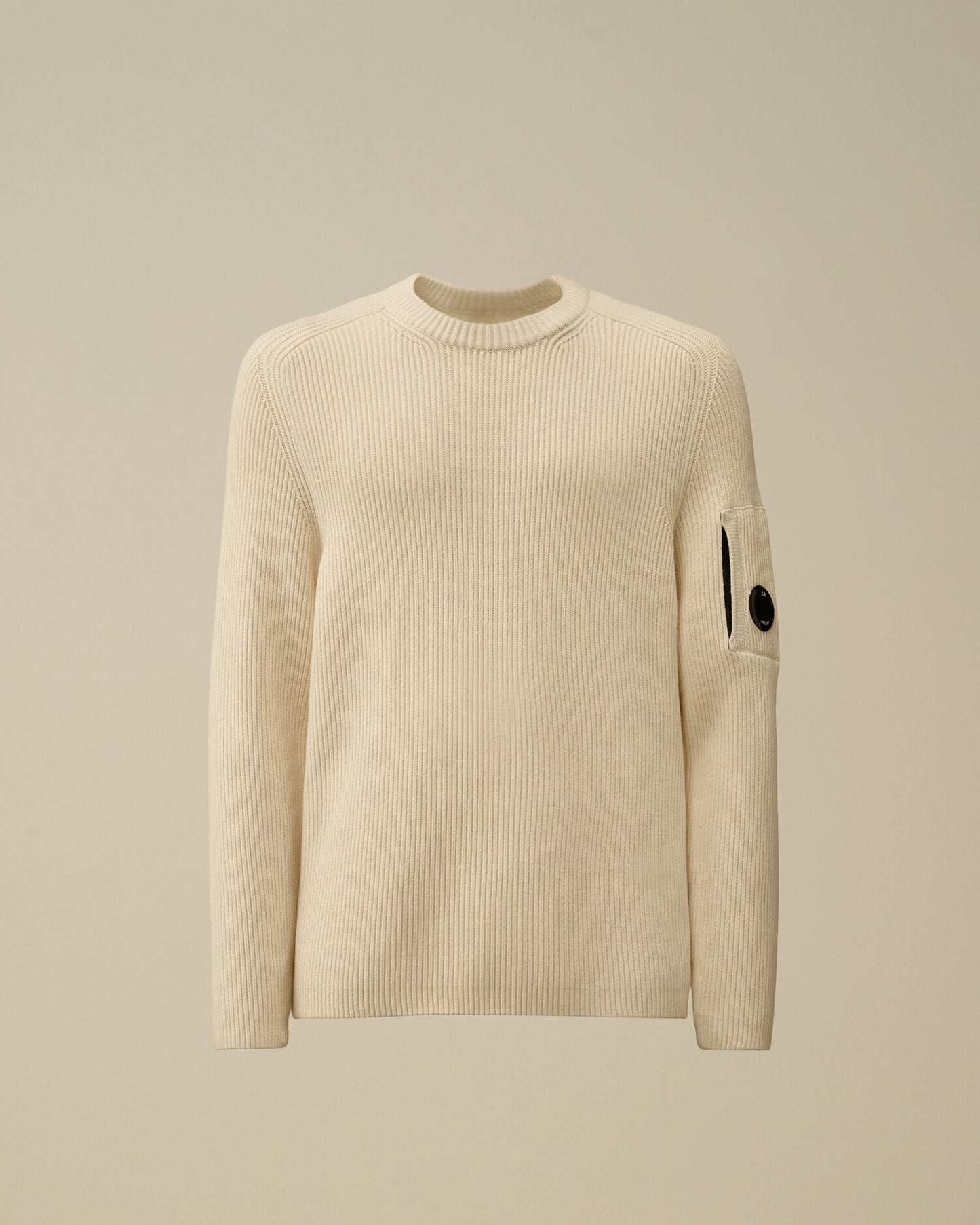 Maglione full rib gauze white