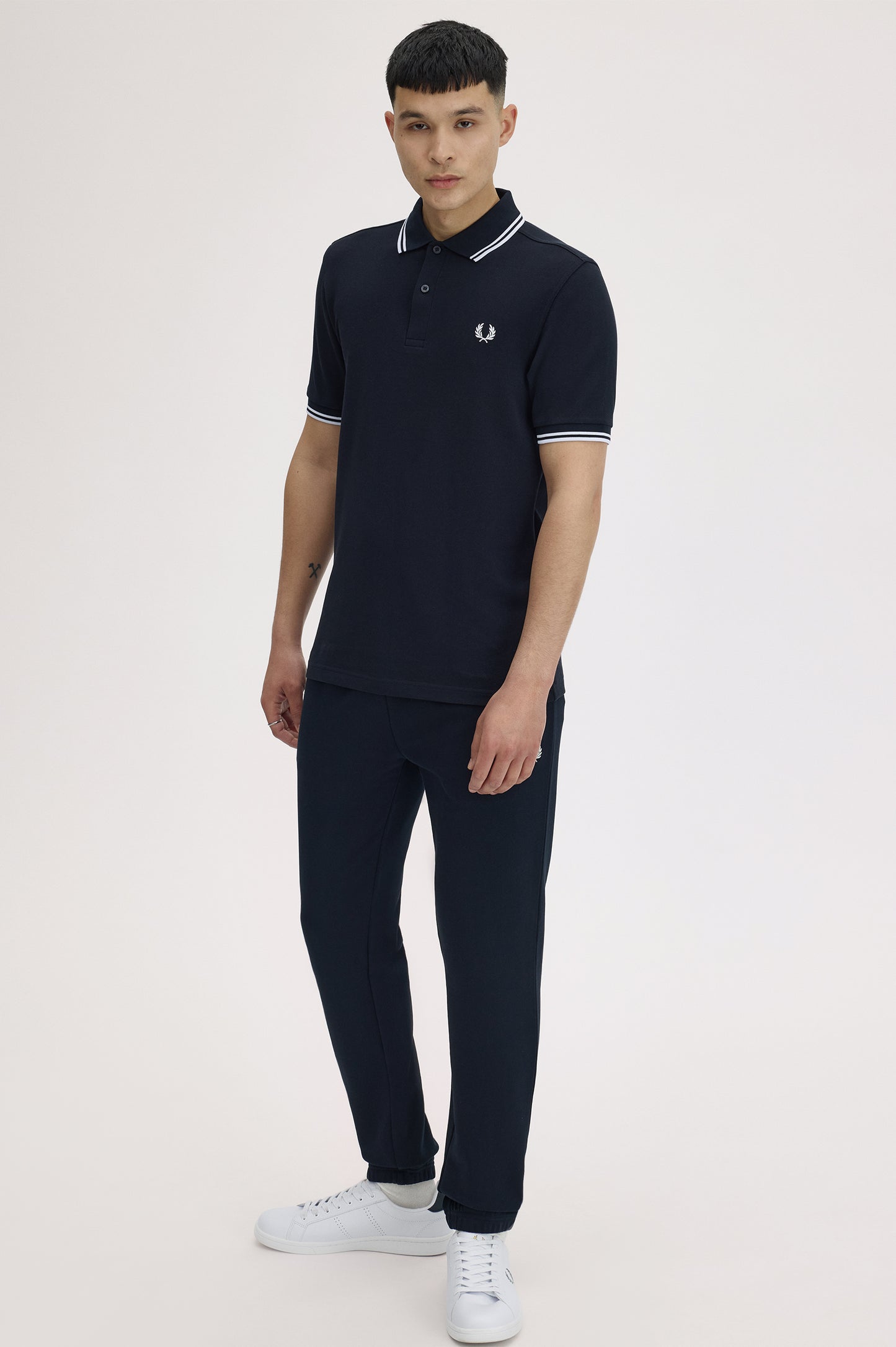 Twin Tipped polo navy/bianca