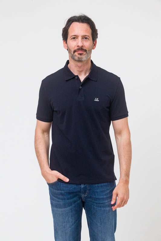 Stertch Piquet polo shirt blu navy