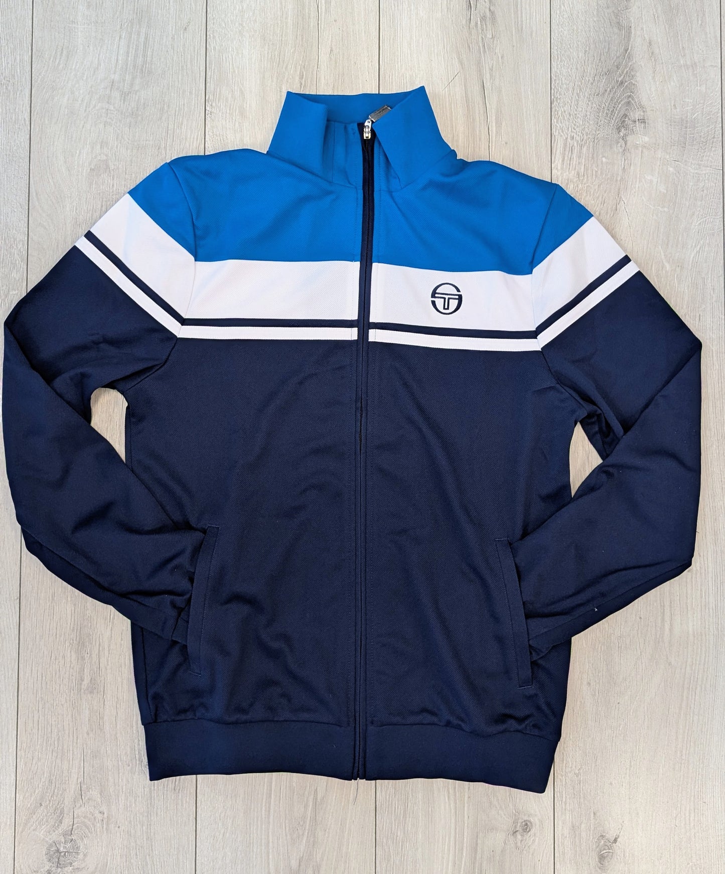 Felpa track top Damarindo blu/White/navy blu