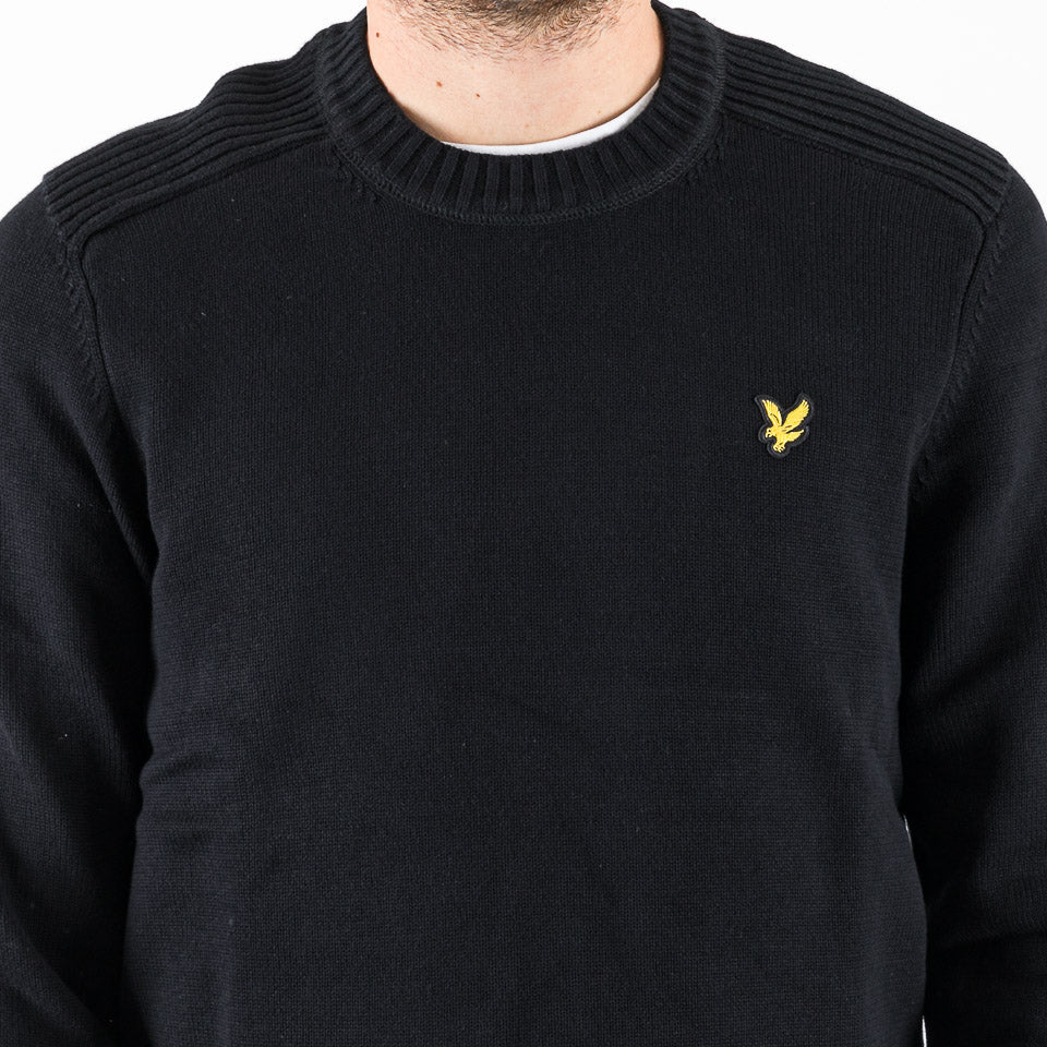 Maglione Shoulder detail jumper nero