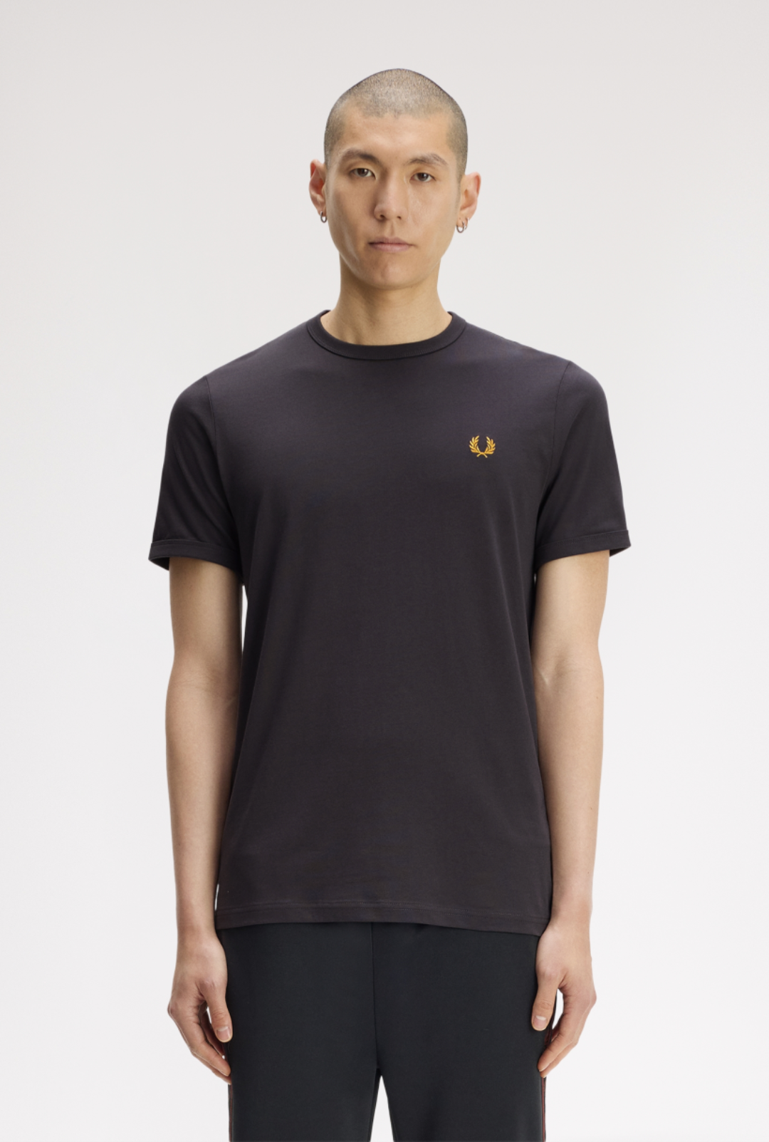 Ringer t-shirt grigia