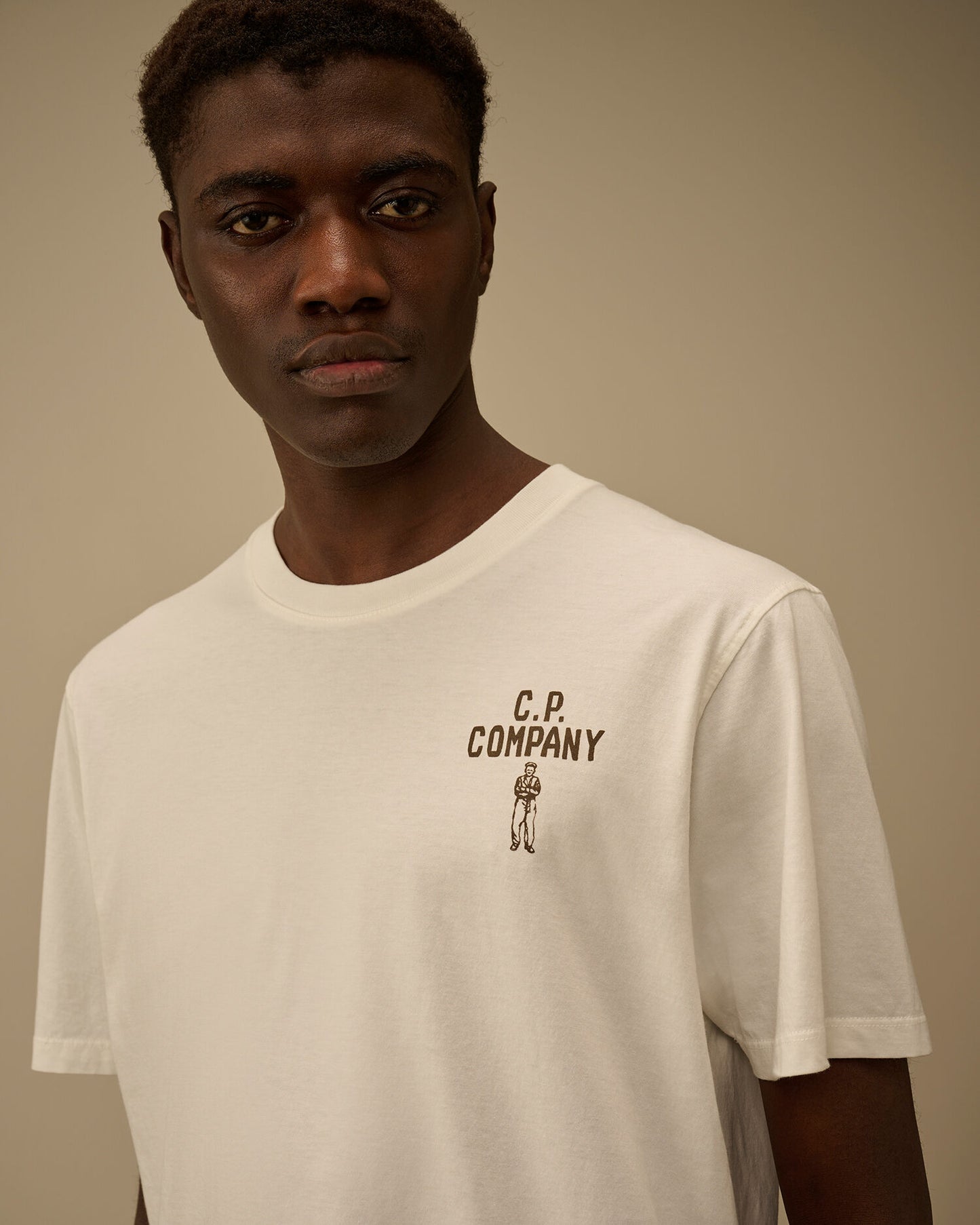 T-shirt short sleeve jersey bianca