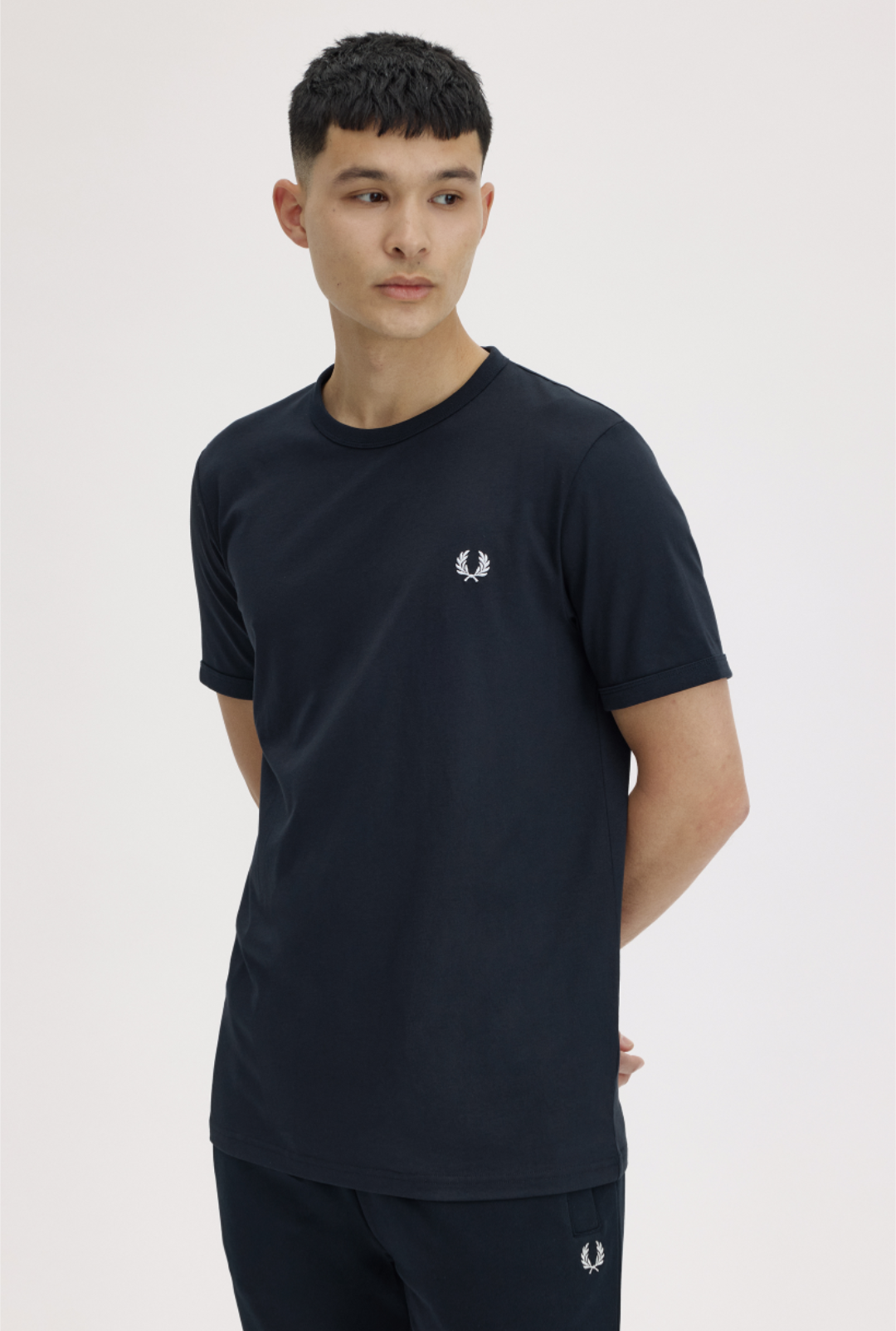 Ringer t-shirt navy