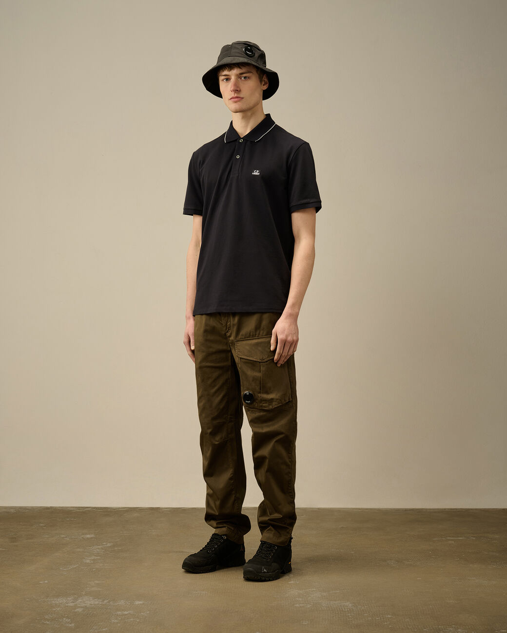 Polo sleeve Stretch piquet Total eclypse