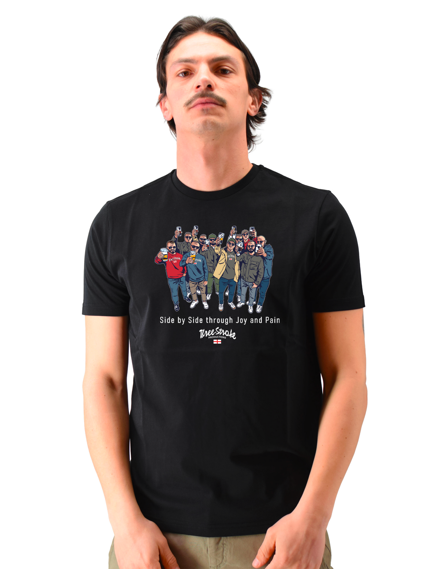 T-shirt side by side nera