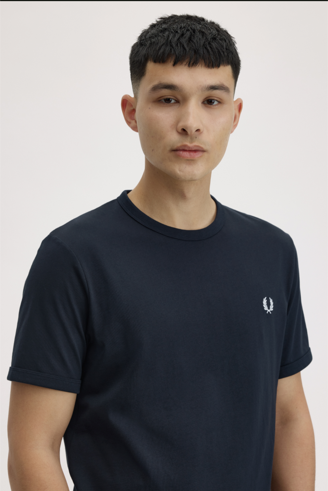 Ringer t-shirt navy