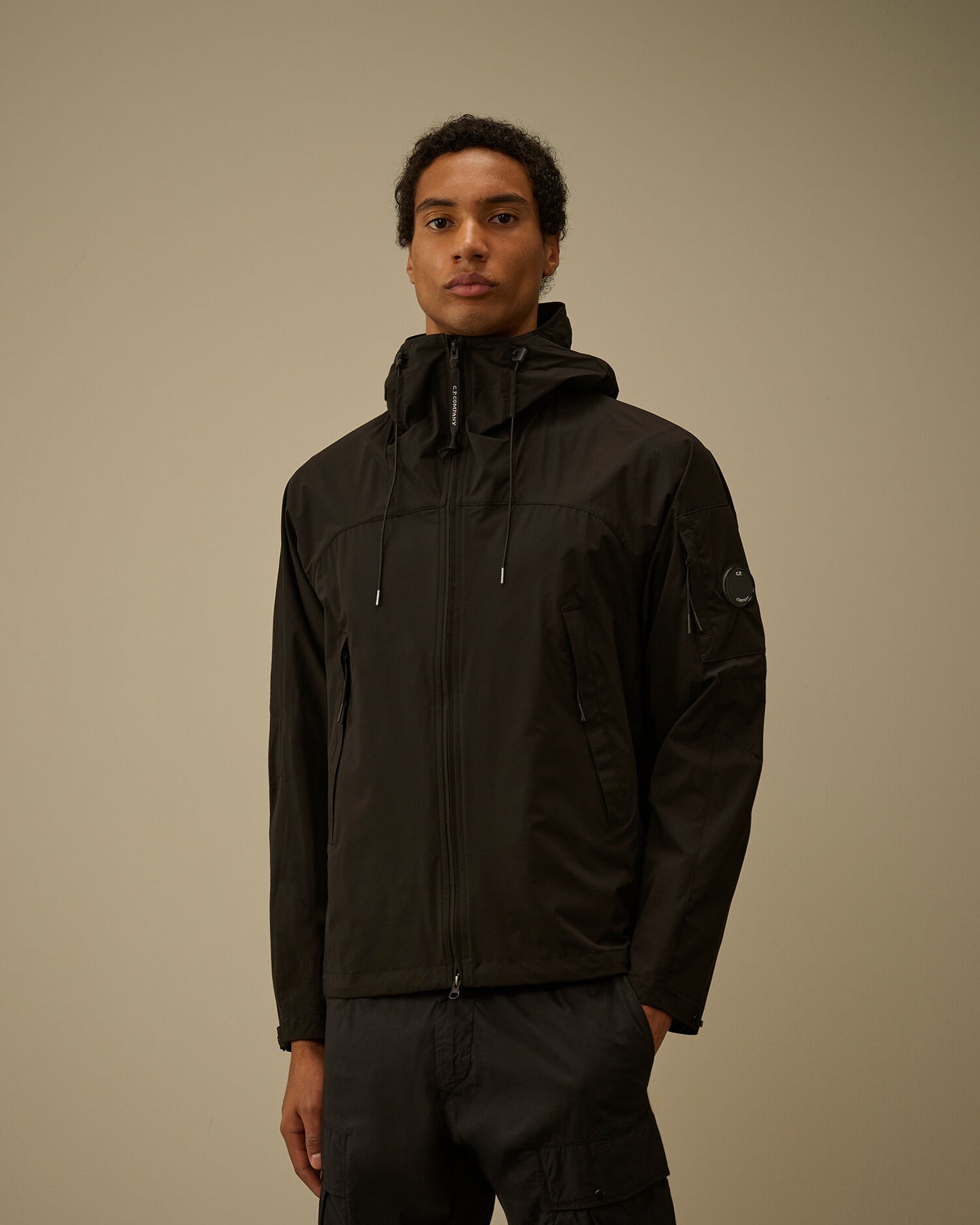 Pro Tek hooded jacket nero