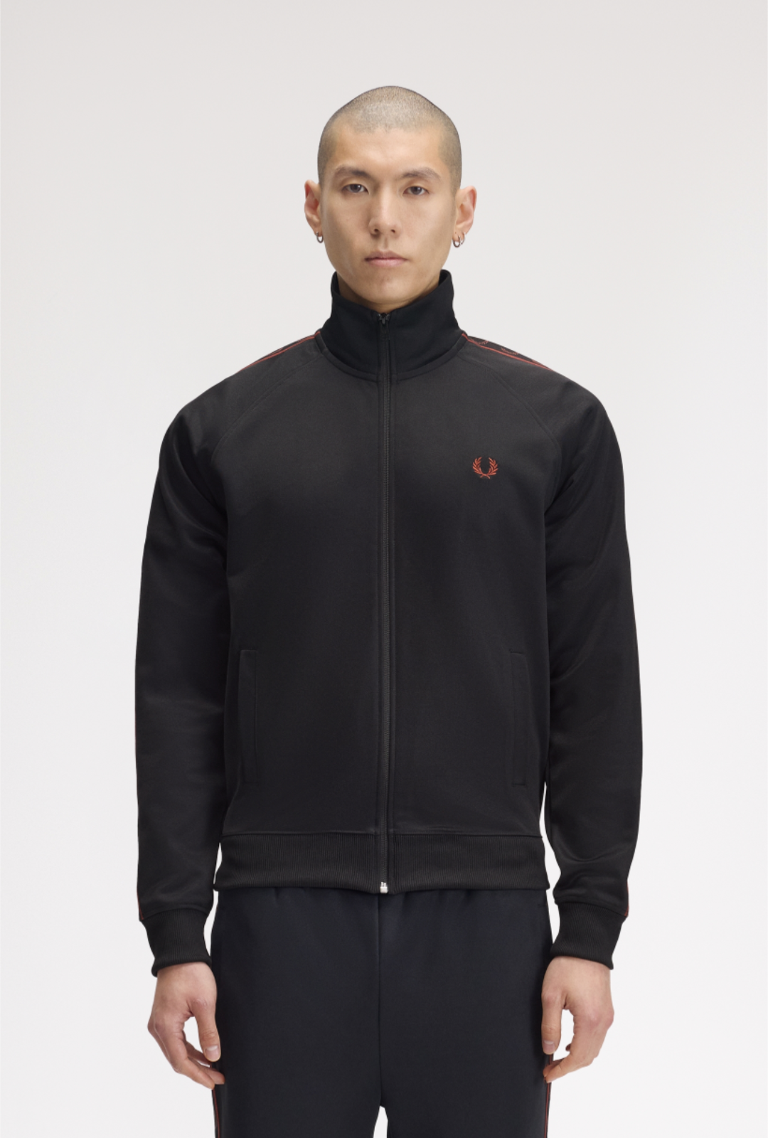 Contrast track Jacket nera