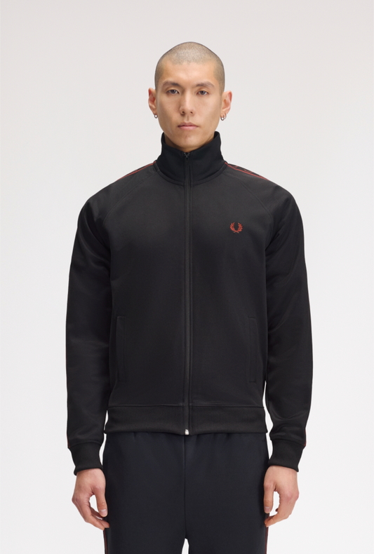 Contrast track Jacket nera
