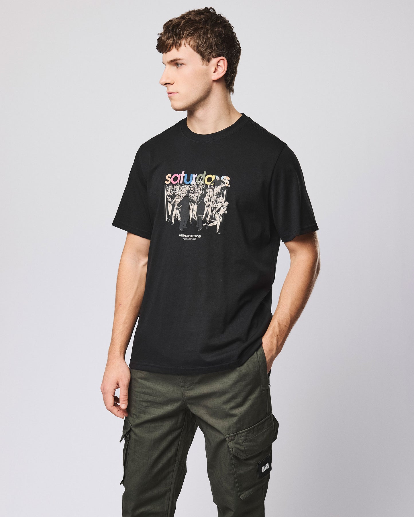 T-shirt saturday Kids nera