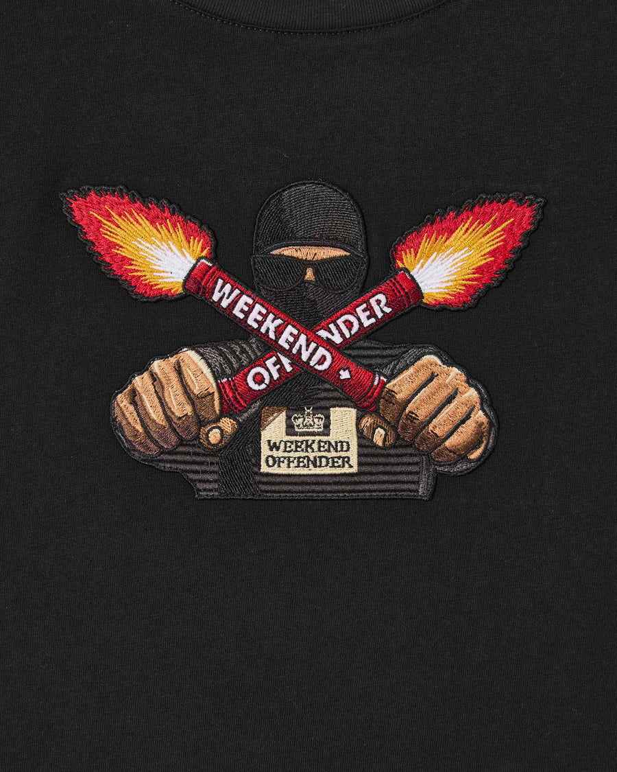 T-shirt Fulgar nera