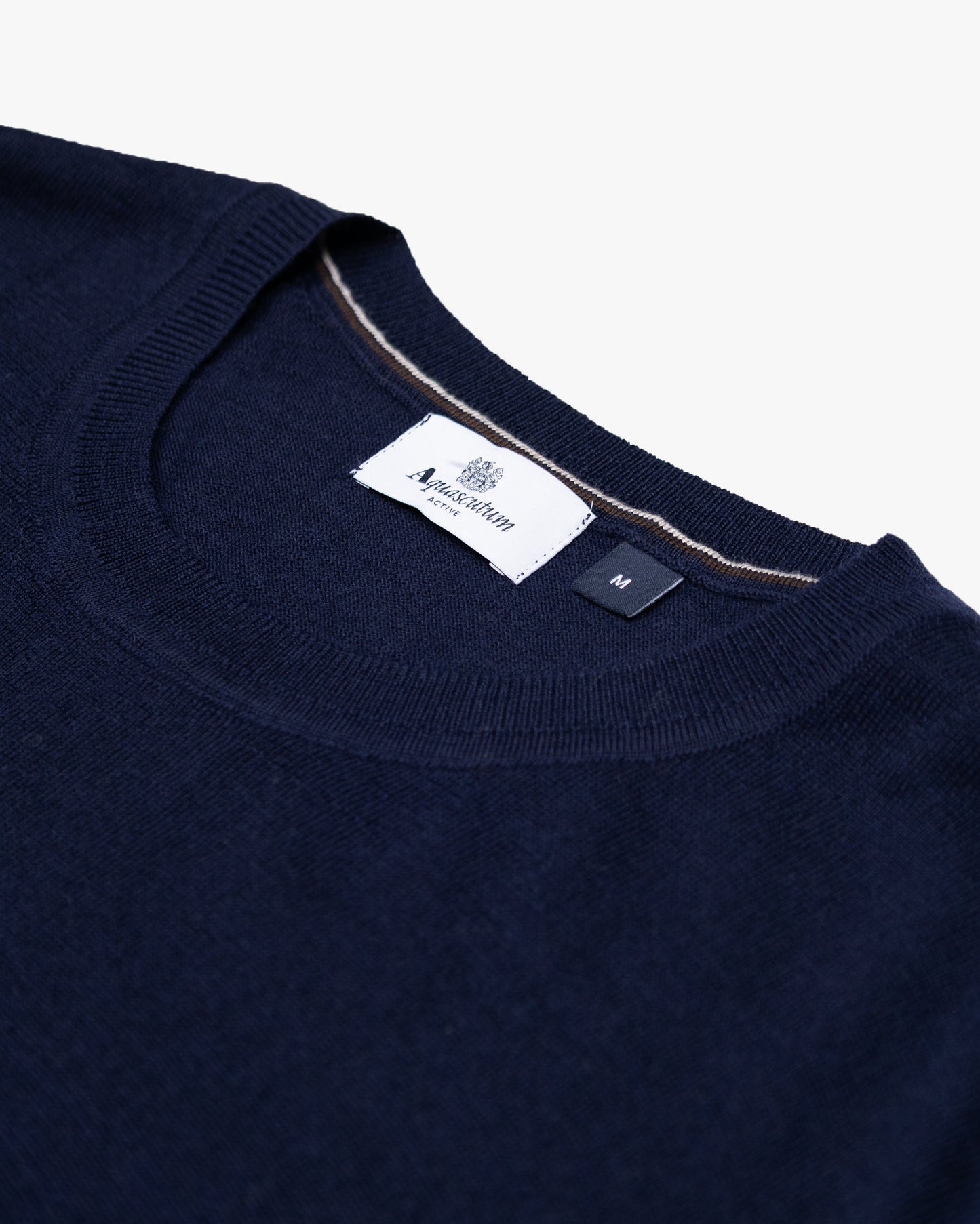 Maglione 100% merino blu toppe check