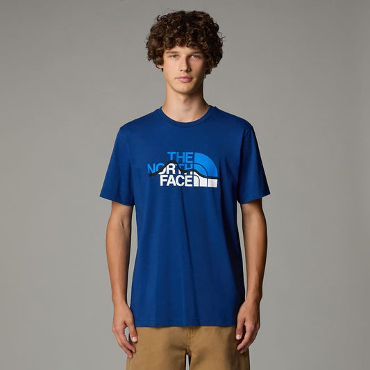 T-shirt Mountain line estate blue