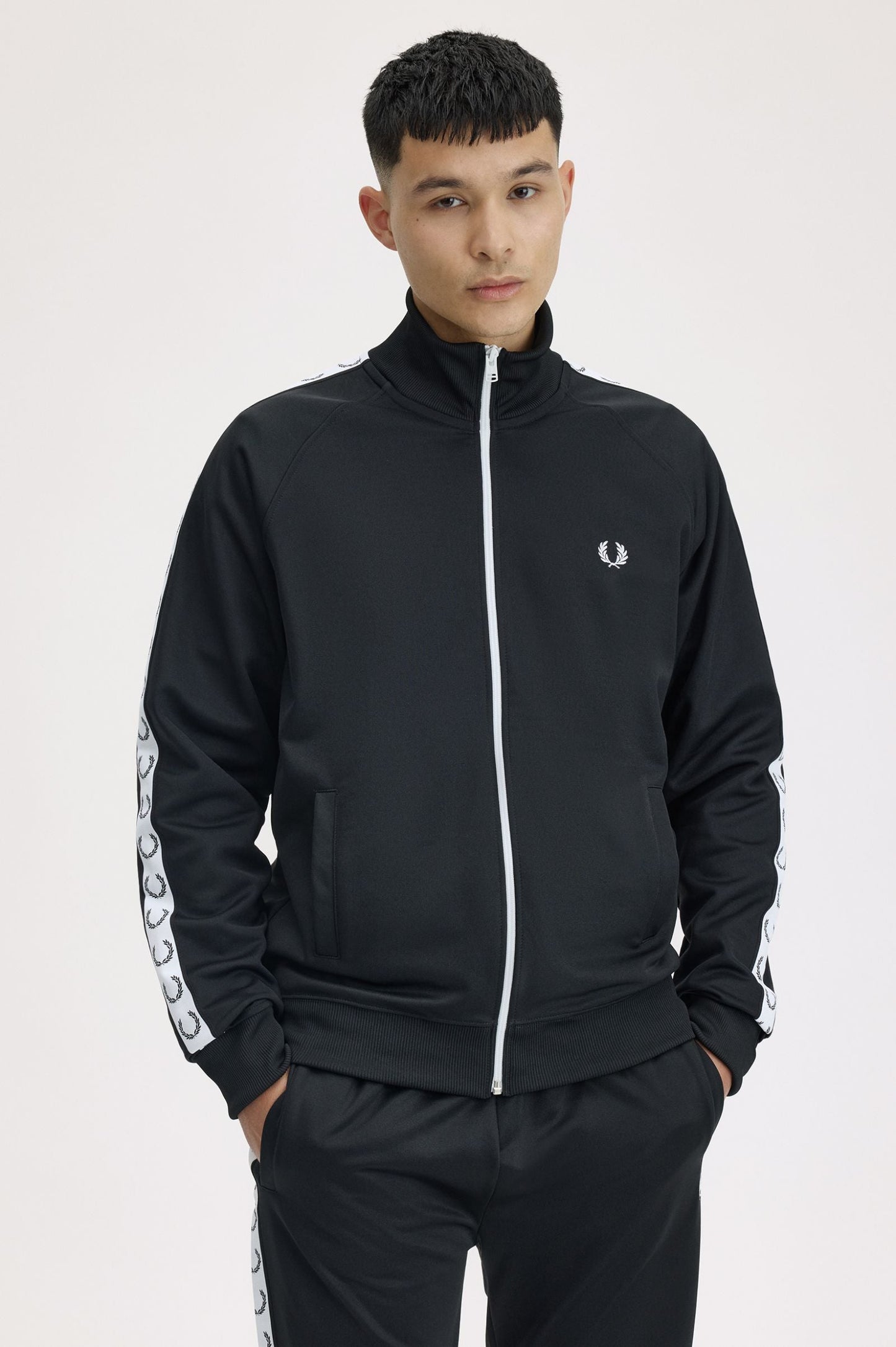 Taped track Jacket nera