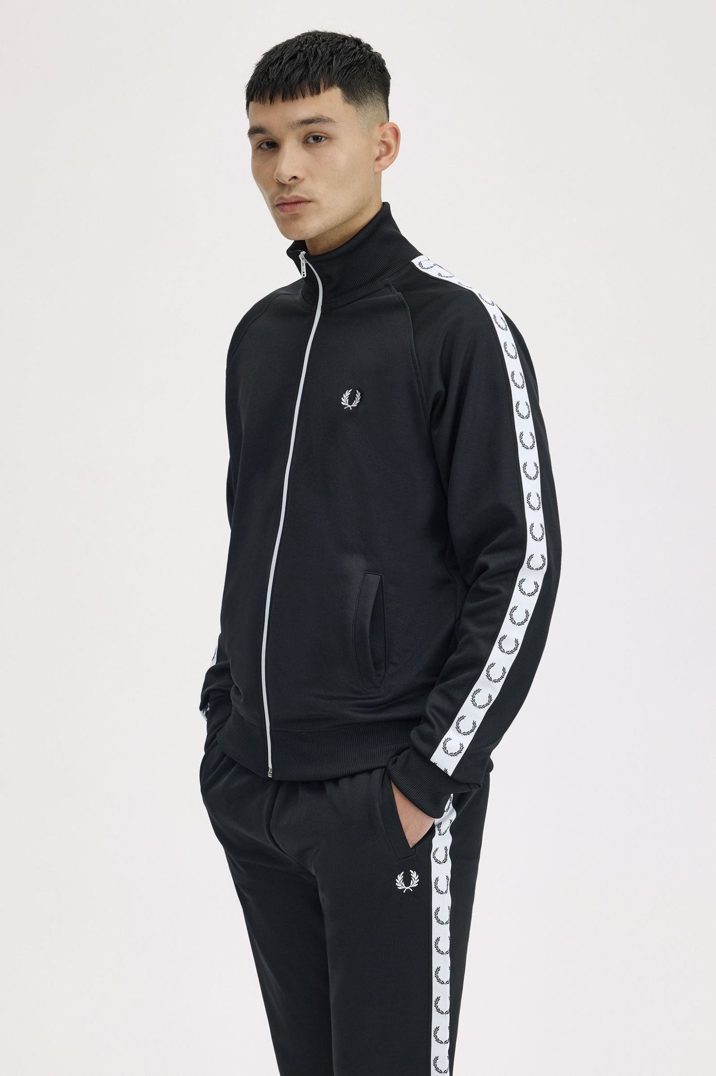 Taped track Jacket nera