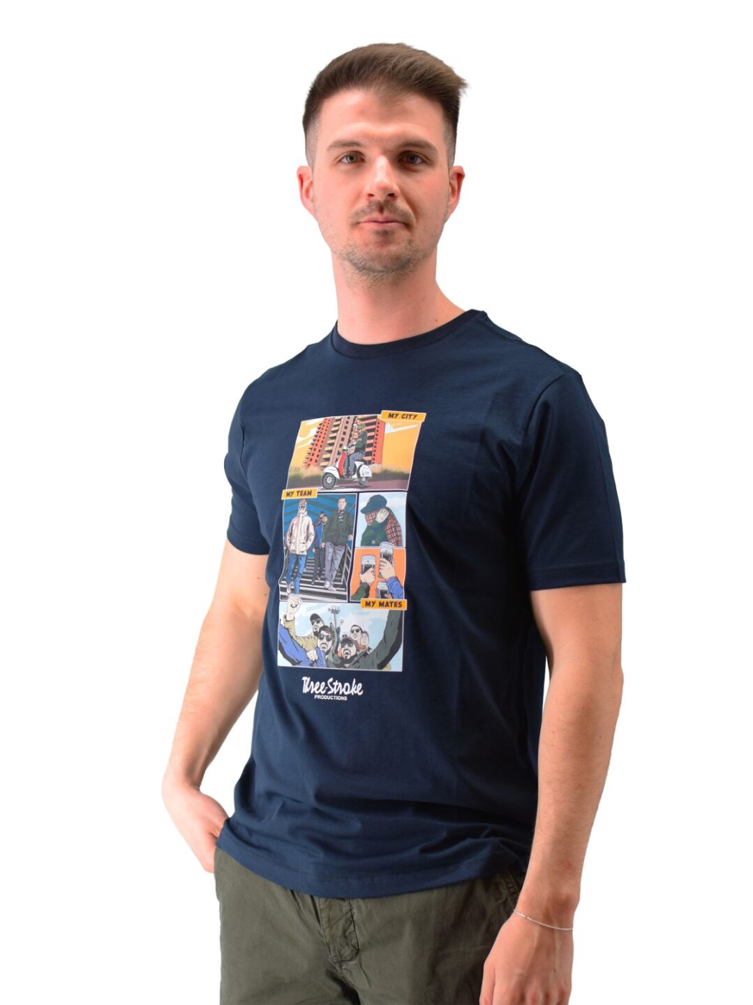 T-shirt my city blu navy