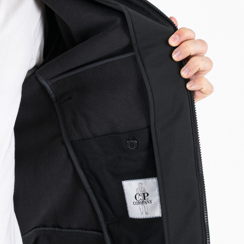 C.P. Shell-R hooded Jacket nero