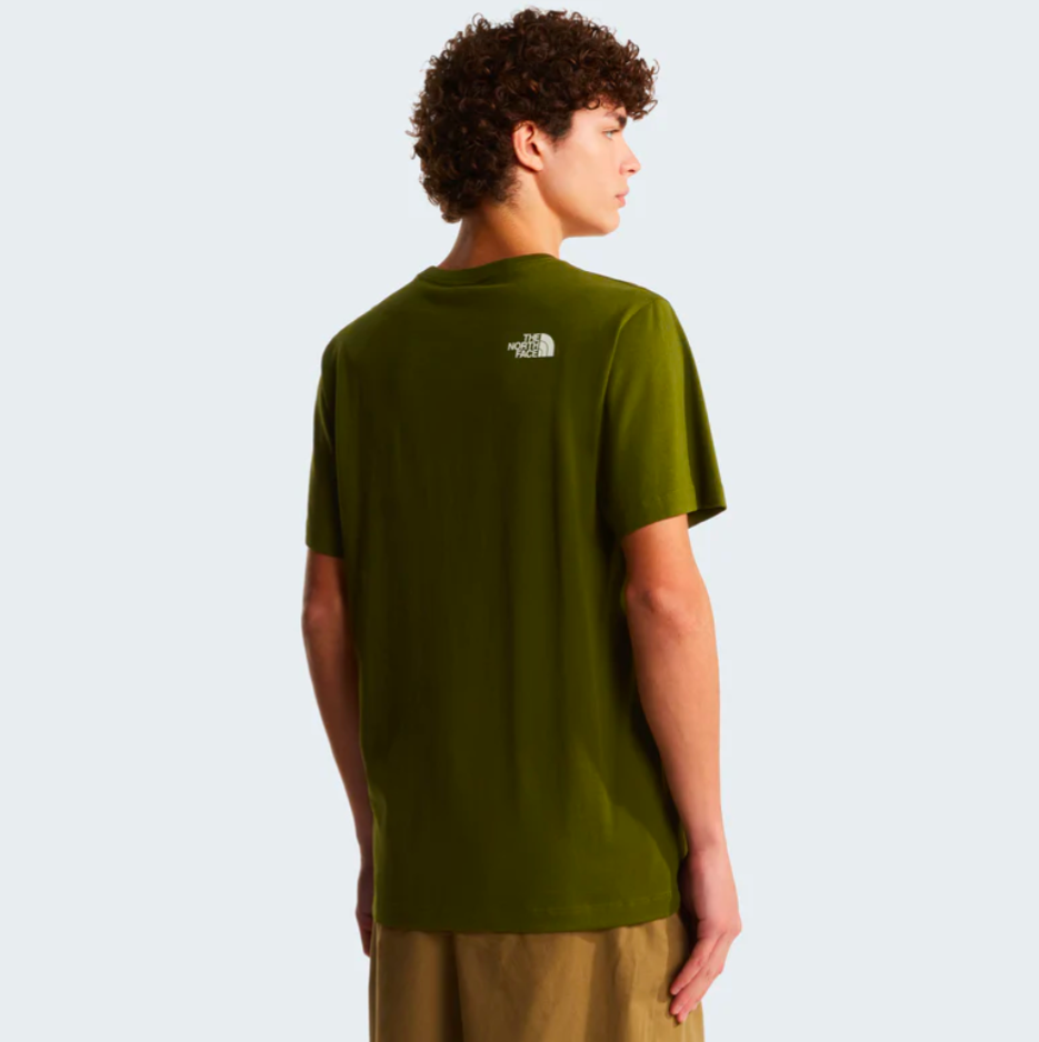T-shirt Mountain line verde