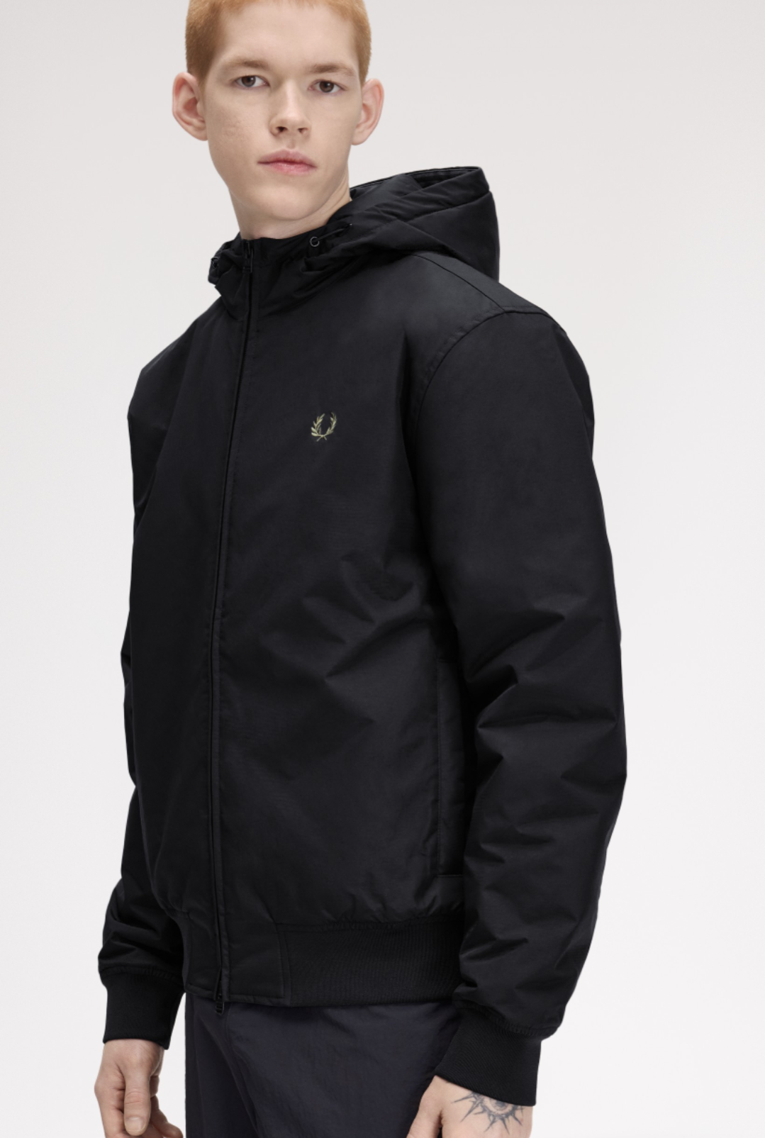 Hooded Bentham jacket nera