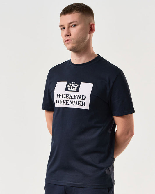 T-shirt prison classic blu navy