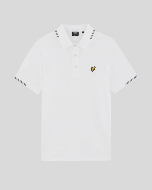 Fine Tipped Polo White/everglade