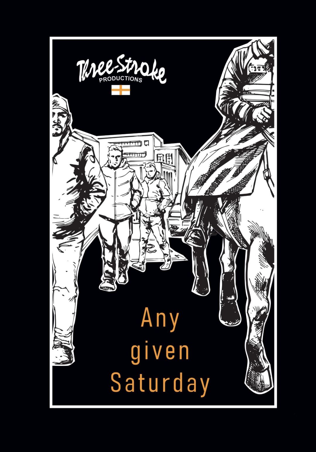 T-shirt ogni maledetto sabato nera