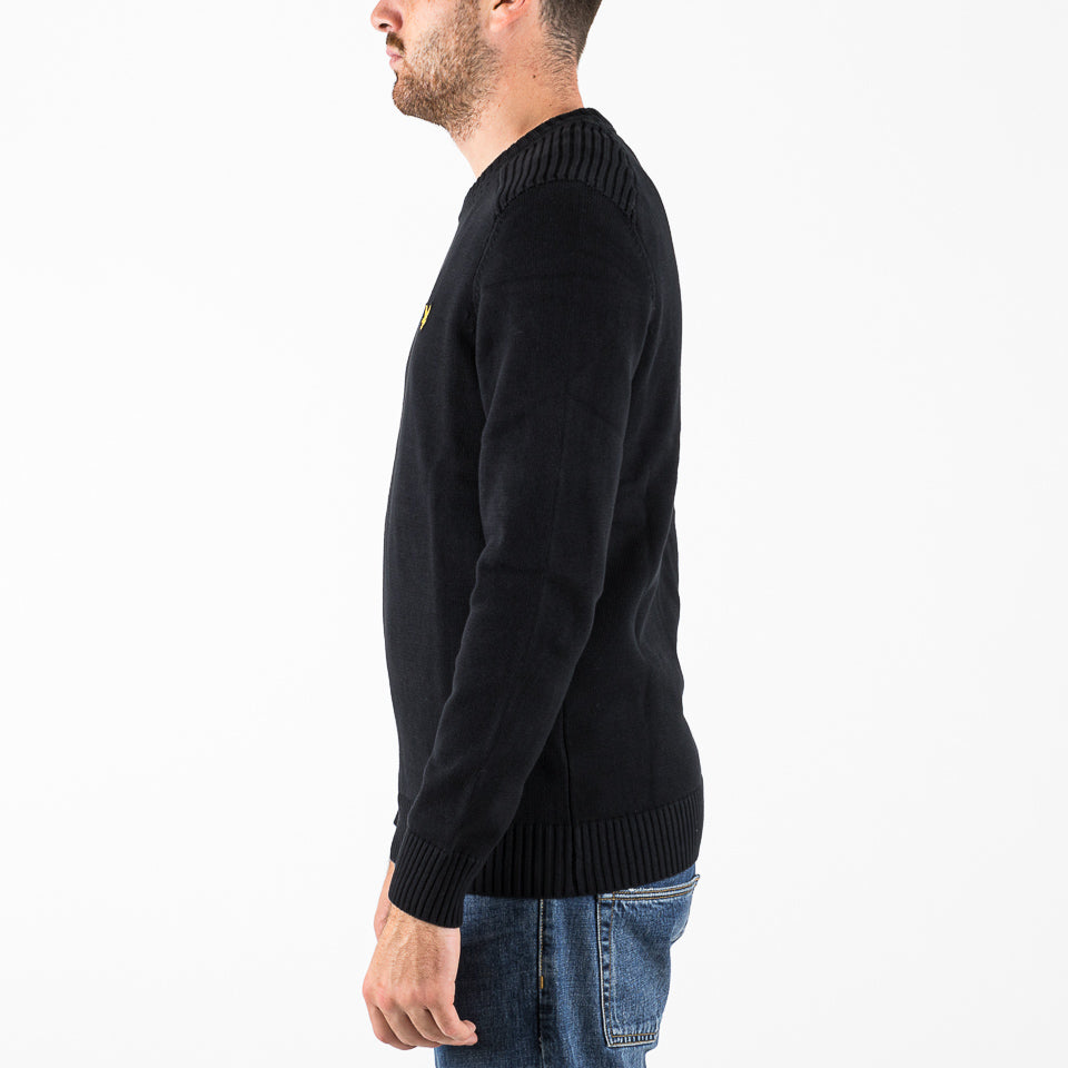 Maglione Shoulder detail jumper nero