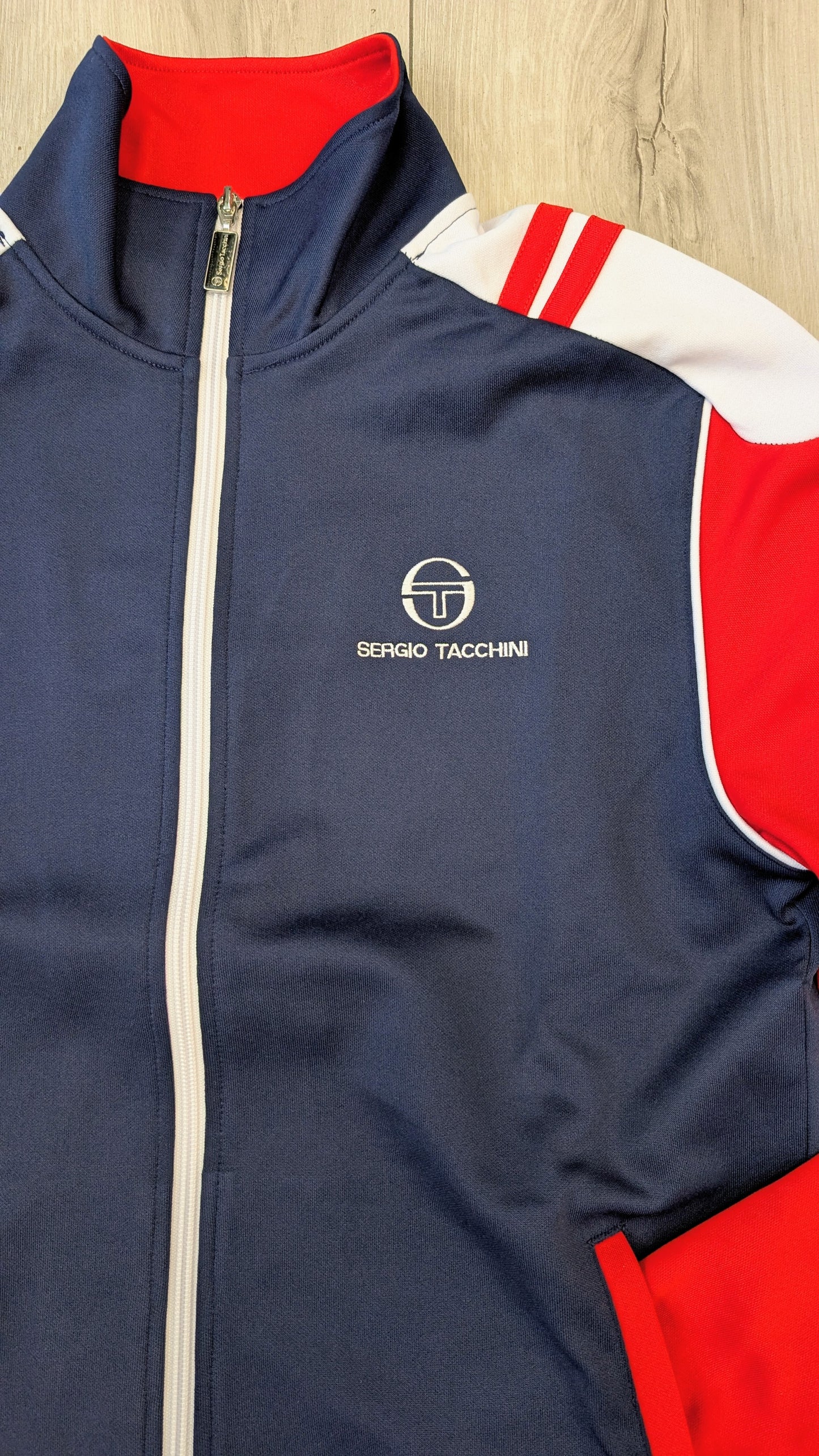 Felpa track top Drive navy blu/White/rosso