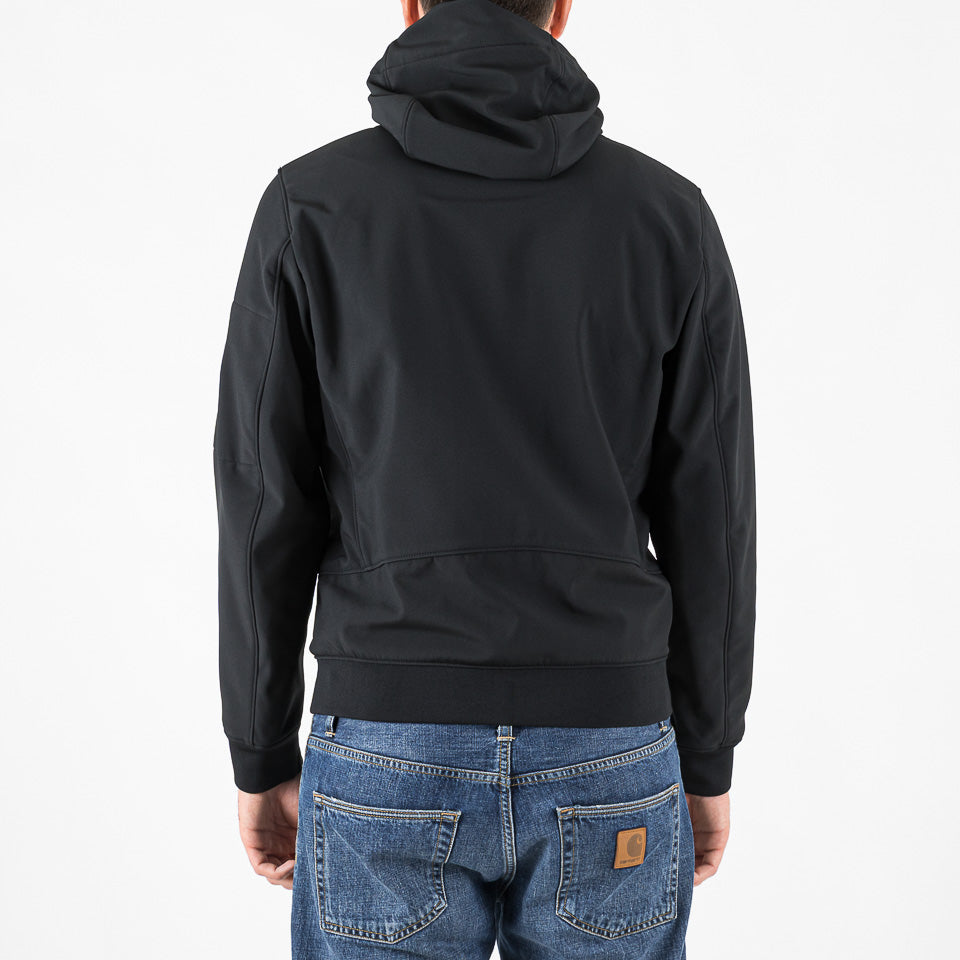 C.P. Shell-R hooded Jacket nero