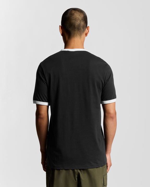 T-shirt ringer nero/bianco