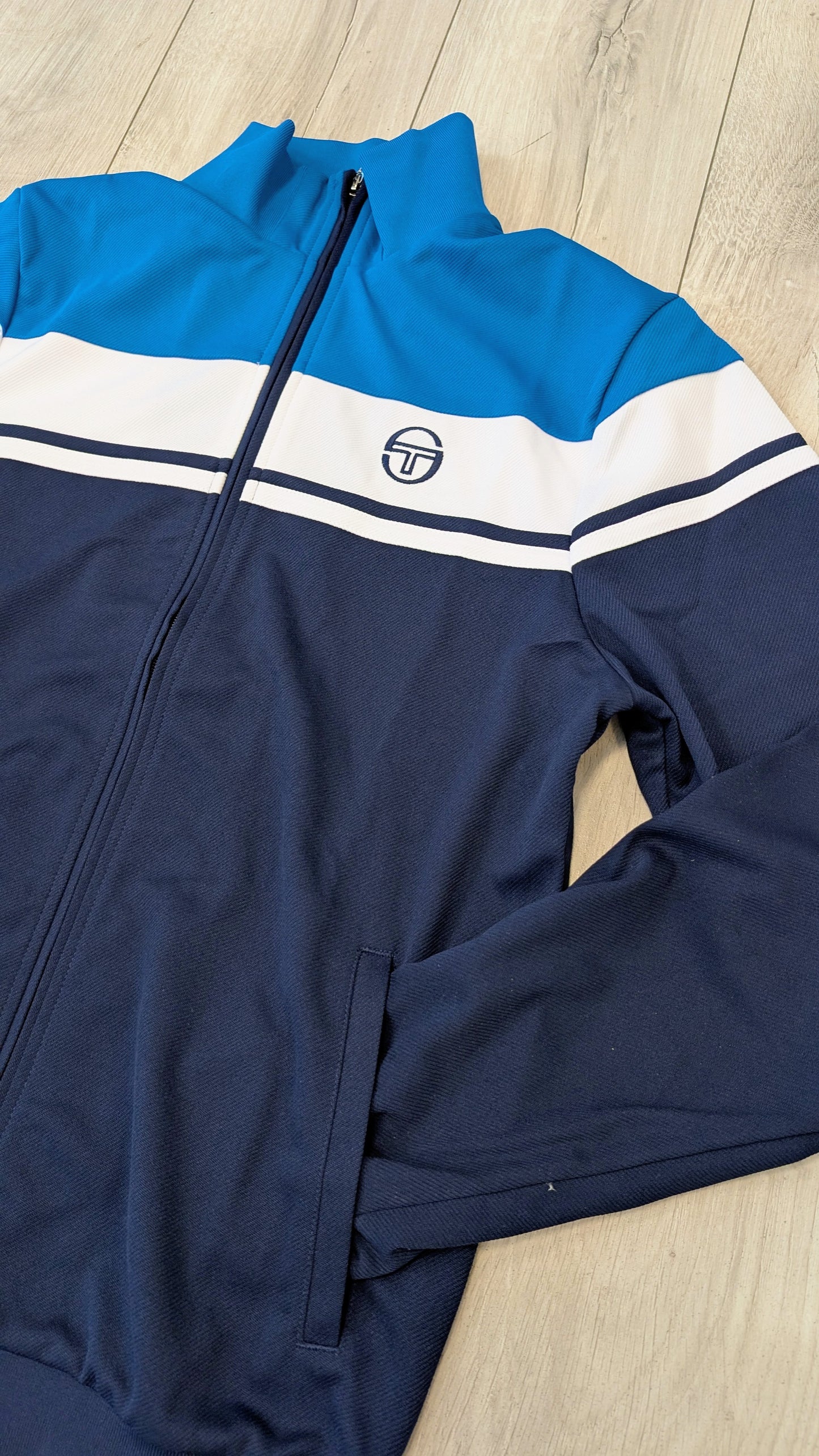 Felpa track top Damarindo blu/White/navy blu