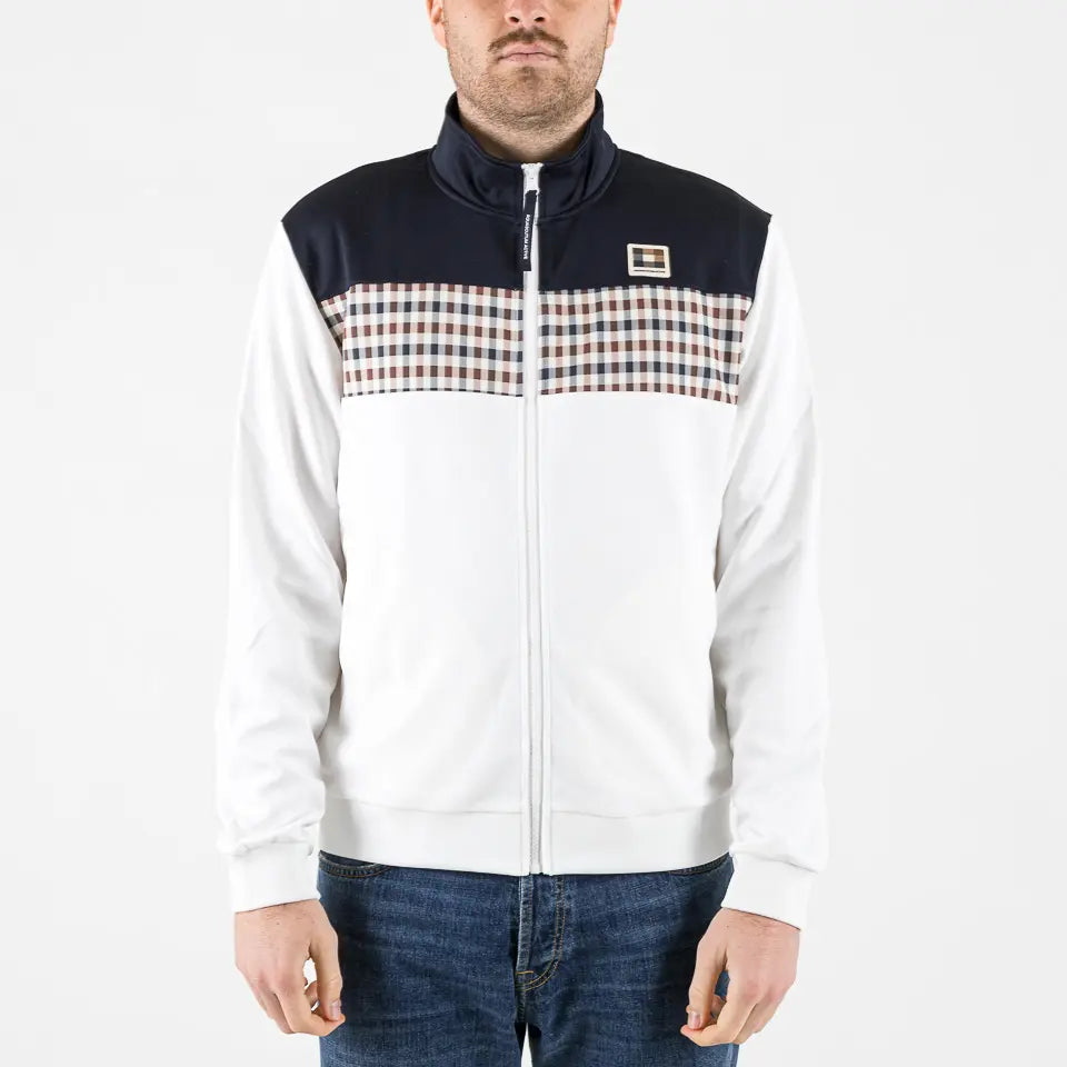 Stripes track top navy