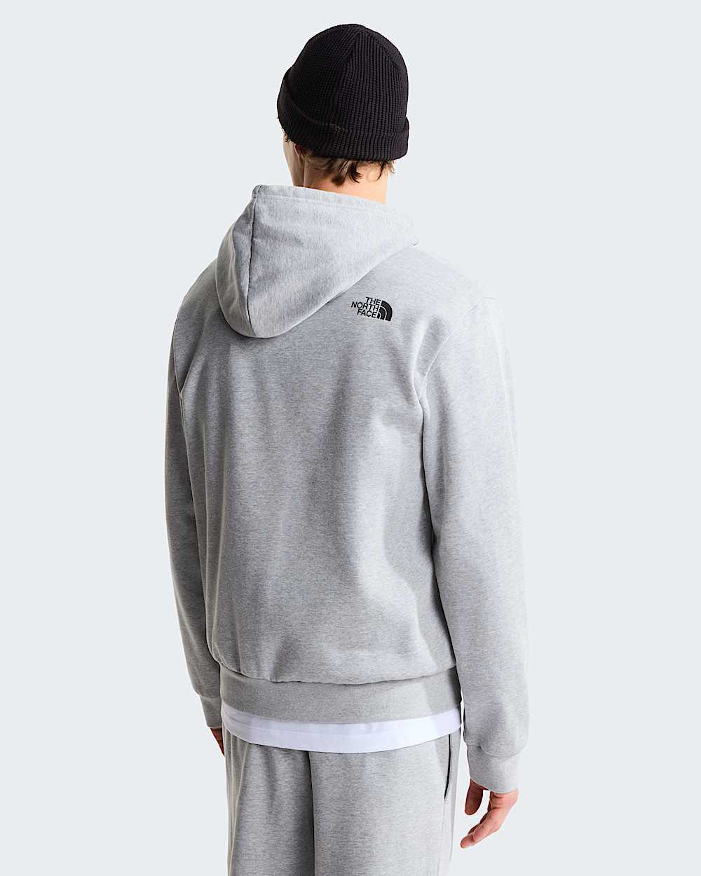 Felpa full zip box half dome grigia